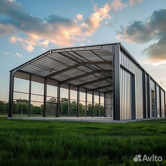 Готовый Ангар тип А 18*30 в Ростове Выполняем заказы на конструкции от 3000 м