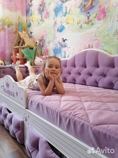 Детская кровать фея с каретной стяжкой