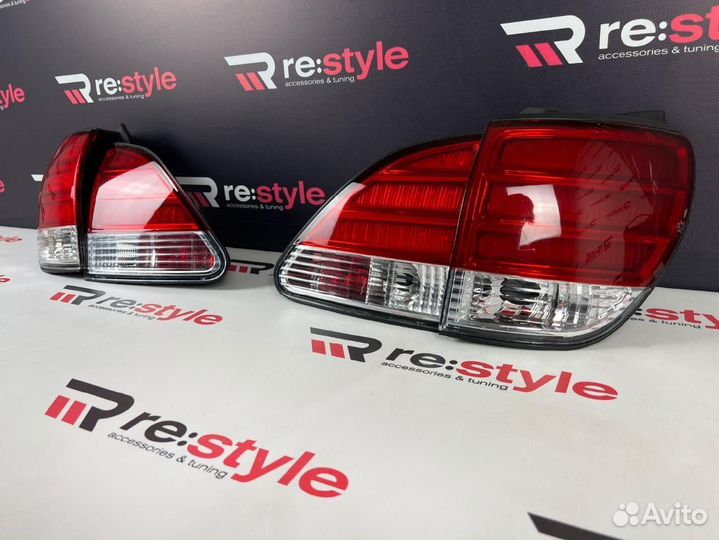 Фонари задние Lexus RX300 LED Красно-белые