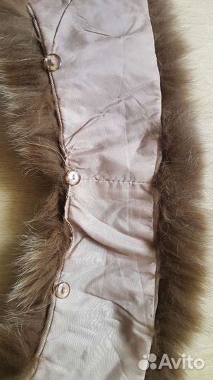 Воротник песцовый натуральный мех