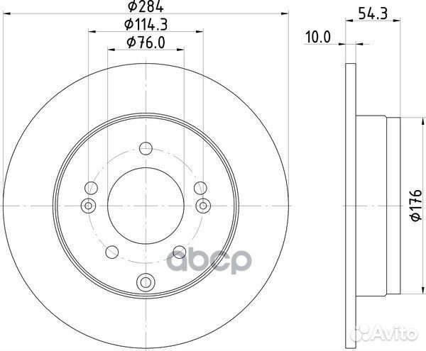 Диск тормозной зад ND6003K nisshinbo