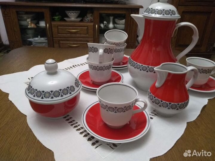 Кофейный сервиз ГДР. Англия, чайный Дулево