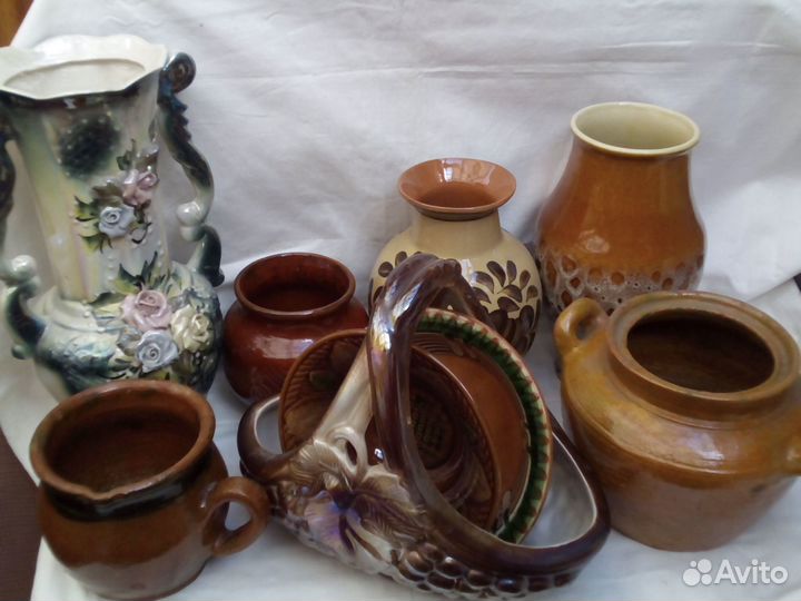 Ваза горшок кашпо керамика СССР