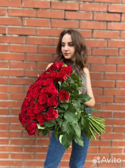 Букет роз с доставкой 51 шт