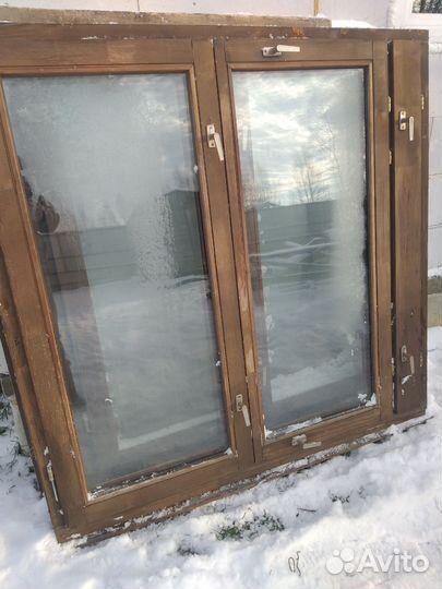 Деревянные окна со стеклопакетом бу