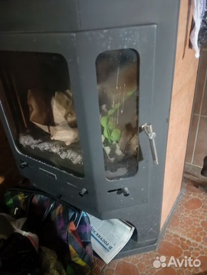 Печь камин с варочной поверхностью