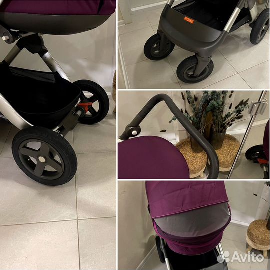 Коляска Stokke trailz Pirple 3в1