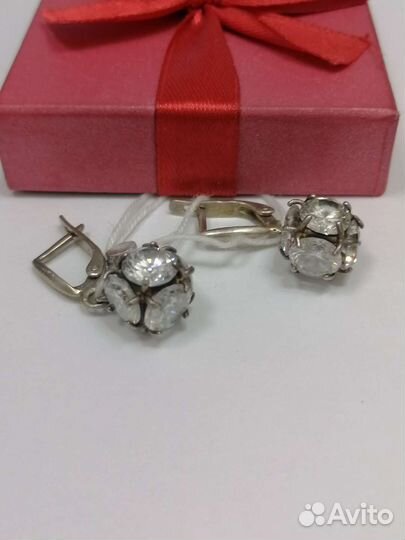 Серебряные серьги проба 925 Арт.004094000123