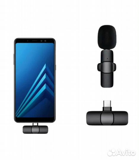 Петличный микрофон k8 оптом Type-C и Lightning