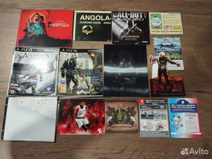 Карты и полиграфия из игр ps3 ps4