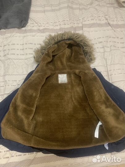 Парка зимняя для мальчика 122см