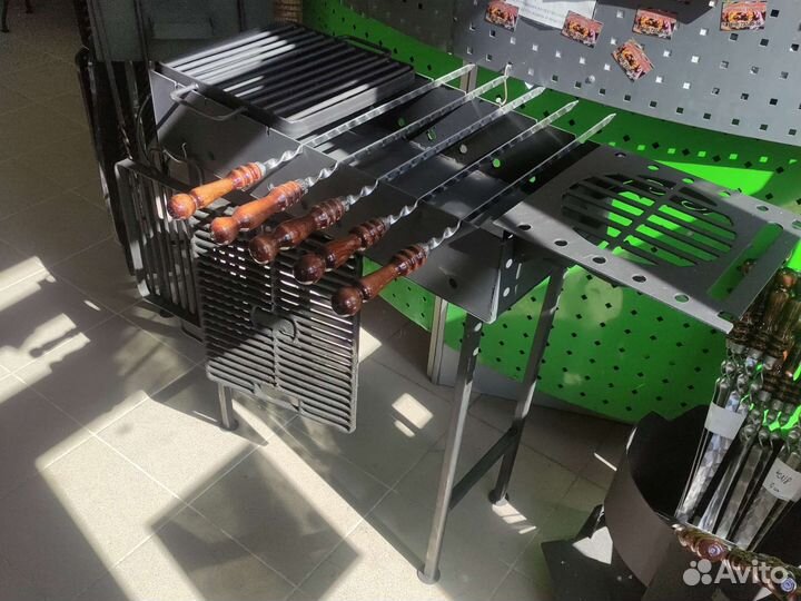 Мангал складной, мангал + печь под казан 10л 12л