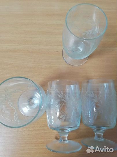 Вазы стекло, стаканы, фужеры, рюмки стекло