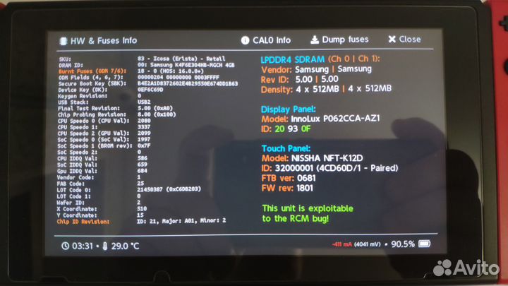 Nintendo switch rev.1 прошитая
