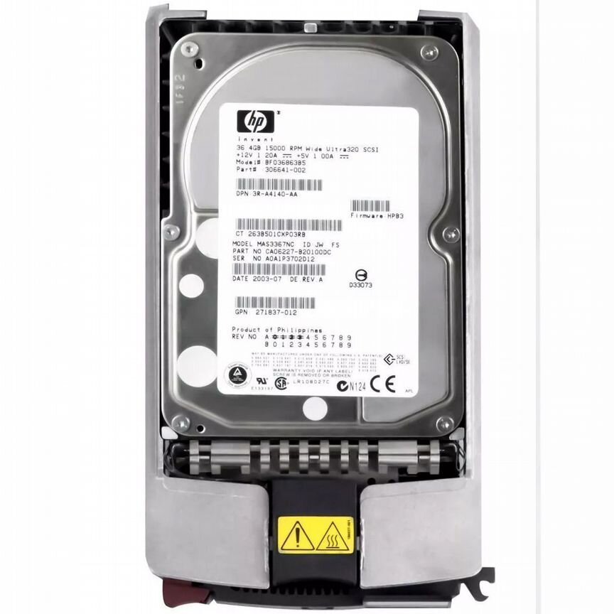 [BF036863B5] Жесткий Диск Hp 36,4gb U320scsi 3.5" Bf036863b5