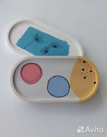 Подносы подставки декор из гипса