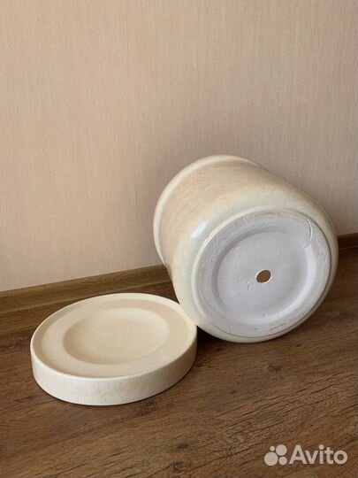 Керамический горшок для цветов, диаметр 40см, 6-7л