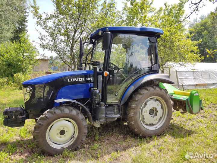 Вспашка земли и целины трактором с плугом, фрезой