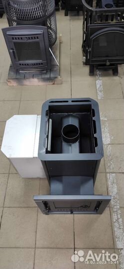 Печь для бани Варвара мини с левым баком