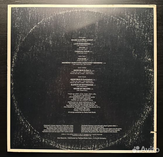 Focus – Focus 3 2LP (сша 1972г.)