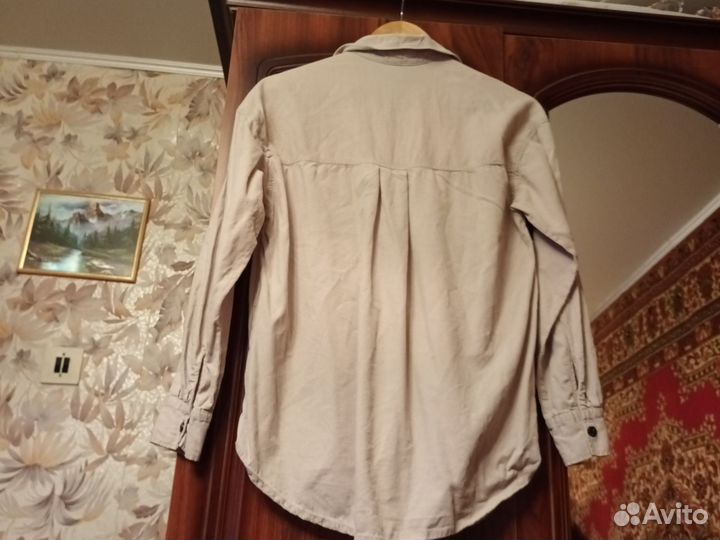 Вельветовая рубашка женская р 44-48