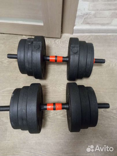 Гантели разборные обрезиненные