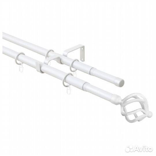 Карниз телескоп. 2-рядный arttex 160-300см 16/19мм