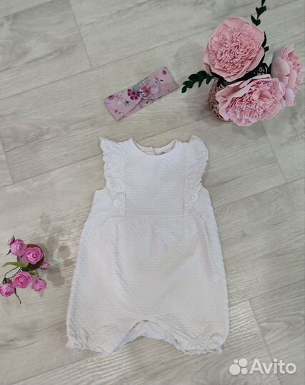 Летние вещи пакетом на девочку 74-80 см