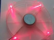 Вентилятор 200мм красная подсветка