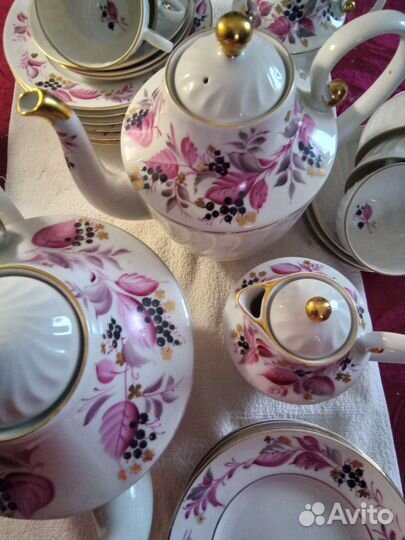 Чайный, кофейные сервизы. лфз. Черная смородина