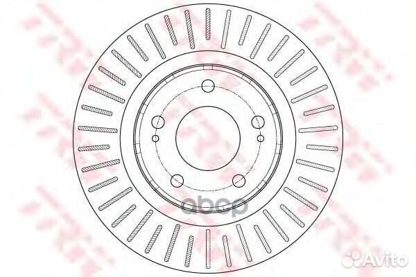 Диск тормозной передний mitsubishi outlander II