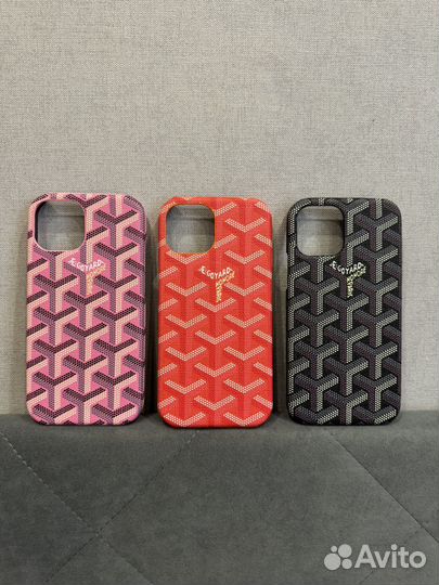 Цветной чехол для iPhone Goyard