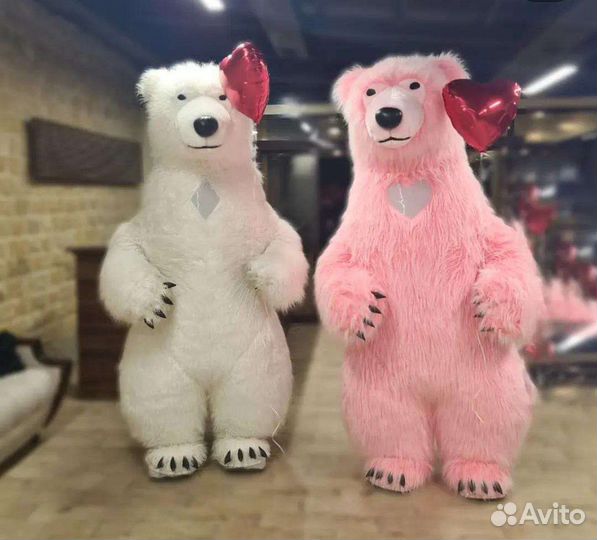 Аниматор белый Мишка