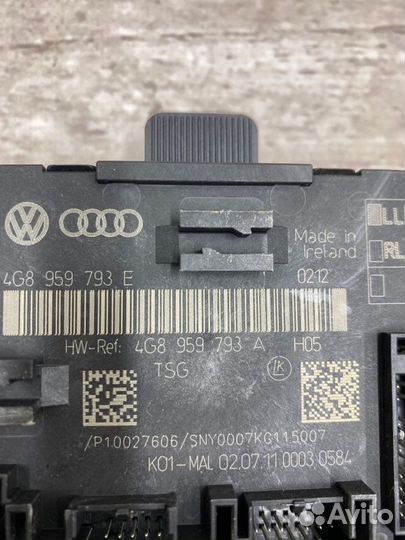 Блок комфорта передний левый Audi A6 4G2 chva 2011