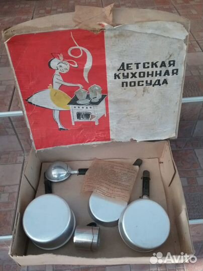 Набор детской кухонной посуды, СССР