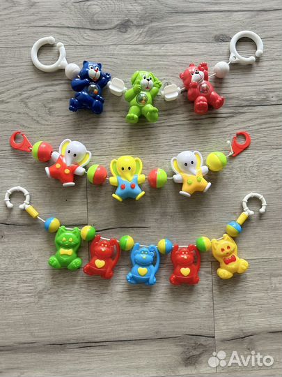 Погремушка растяжка на коляску и кроватку