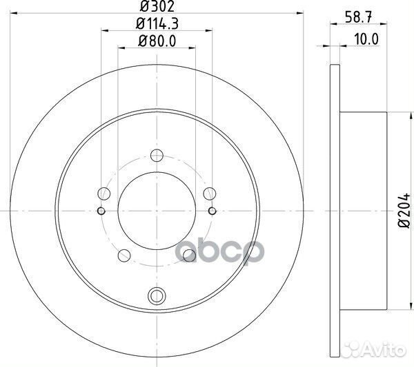 Диск тормозной зад ND3002K nisshinbo