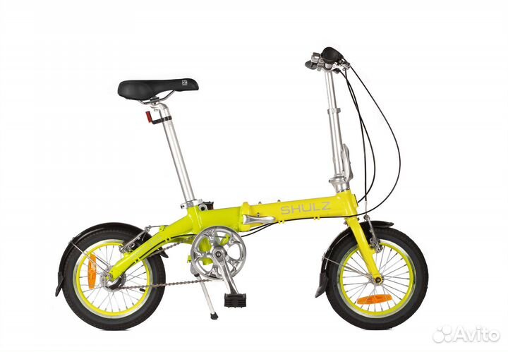 Cкладной велосипед Shulz Hopper Mini желто-зеленый