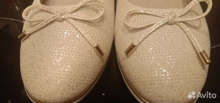 Балетки натуральная кожа 40