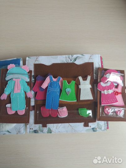 Развивающая книга из фетра 