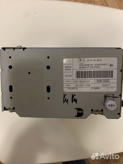 Магнитола ford focus 3