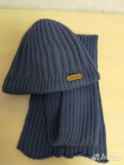 Комплект шапка и шарф для мальчика