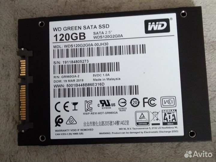 SATA SSD 120gb