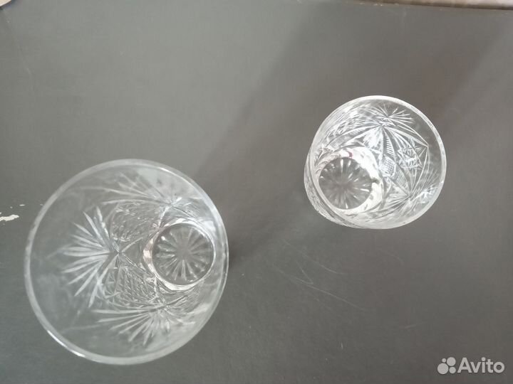 Хрустальные фужеры,стопки,стаканы,по5шт