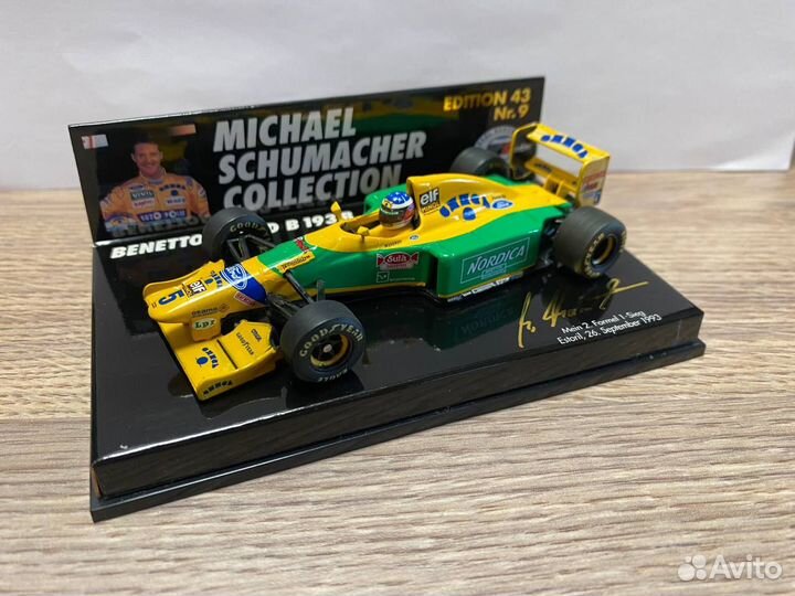 1/43 Minichamps Benetton Ford B193B F1 Estoril 93