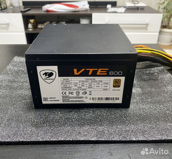 Блок питания Cougar VTE 600W