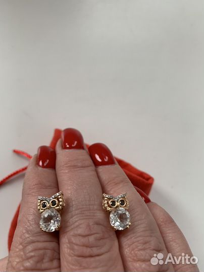 Сережки золотые на девочку