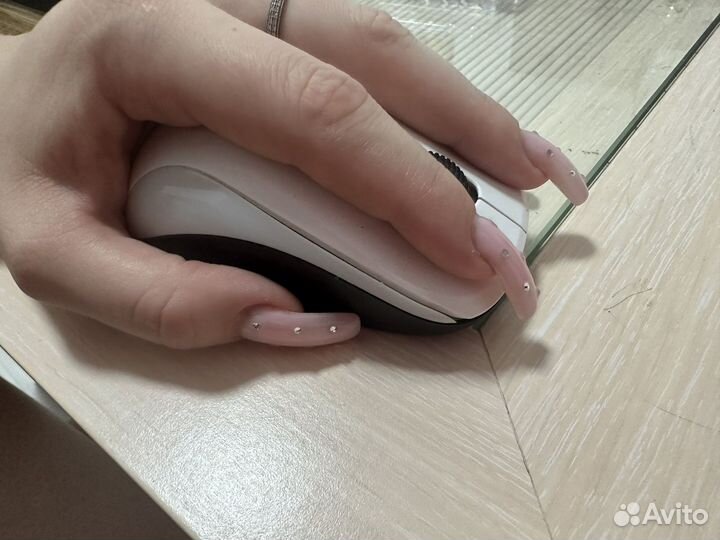 Беспроводная мышь genius белая компьютерная мышка