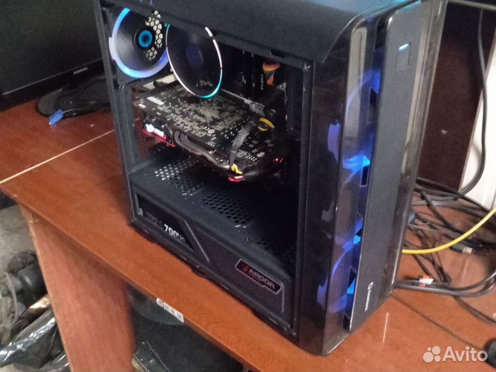 Игровой пк 7100/16gb/ssd 256/hdd 500/rx 470 4g