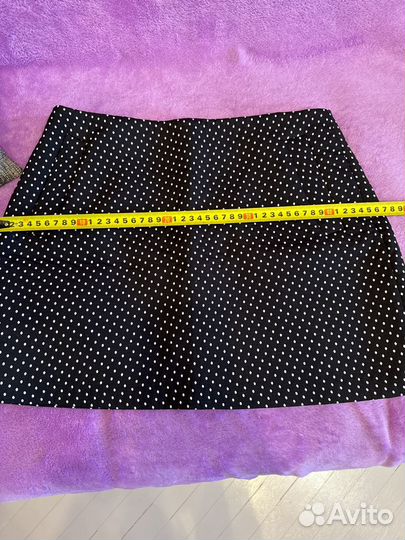 Юбка мини в горошек
